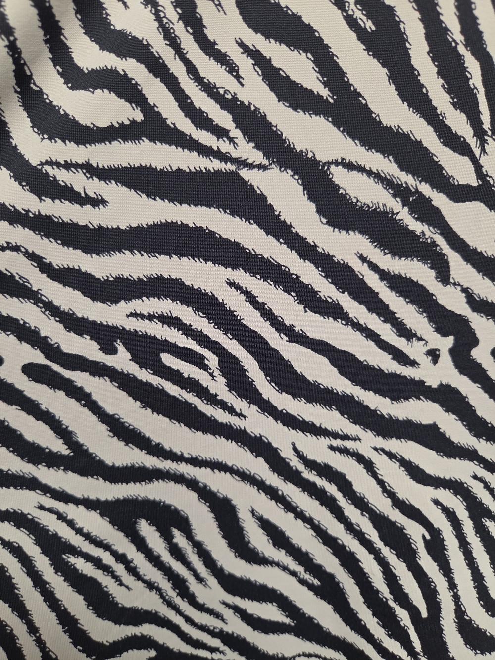 Lulu-B Black & White Zebra-Print Bomber Jacket - Picture 6 of 11
